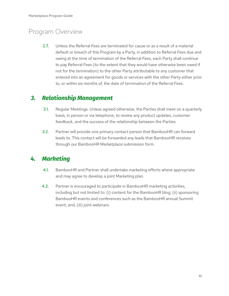 BambooHR Marketplace Program Guide — BambooHR Partners